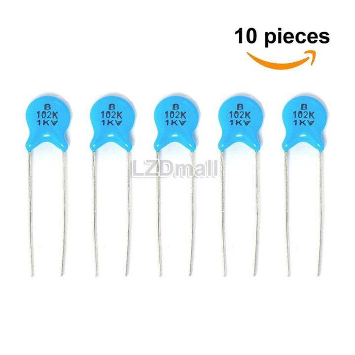 10pcs High Voltage Ceramic Capacitor 102K 1KV 102 1000PF 1nF 1000V ...