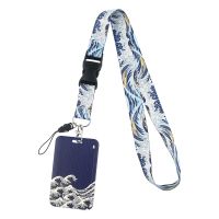 【CW】☂  ER511 Painting Buckle Lanyard Credit Card ID Holder Student Bank Bus Business Cover Badge