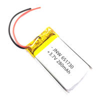 CSPP แบตเตอรี่ลิเธียมโพลิเมอร์3.7V 651730 280mAh ของเล่นขนาดเล็ก MP4 MP3ระบบนำทาง GPS