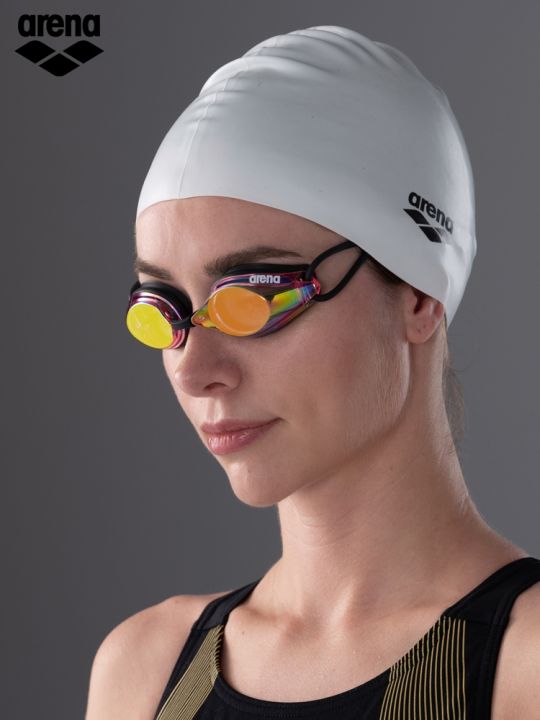 แว่นตาว่ายน้ำ-arena-แว่นตาว่ายน้ำป้องกันการเกิดฝ้าสำหรับผู้ชายและผู้หญิงเคลือบหลากสีแว่นว่ายน้ำ-arena-ความละเอียดสูงอุปกรณ์ว่ายน้ำกันน้ำแบบมืออาชีพ