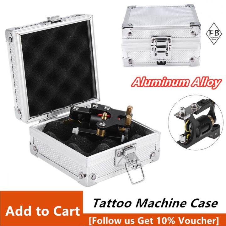 Tattoo Machine Case Aluminum Box Carrying Storage Electronics Packing