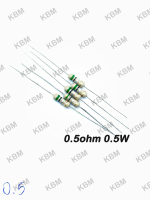 Resistor ตัวต้านทานR0.5ohm 0.25W 0.5W 1W  3W 5W 10W