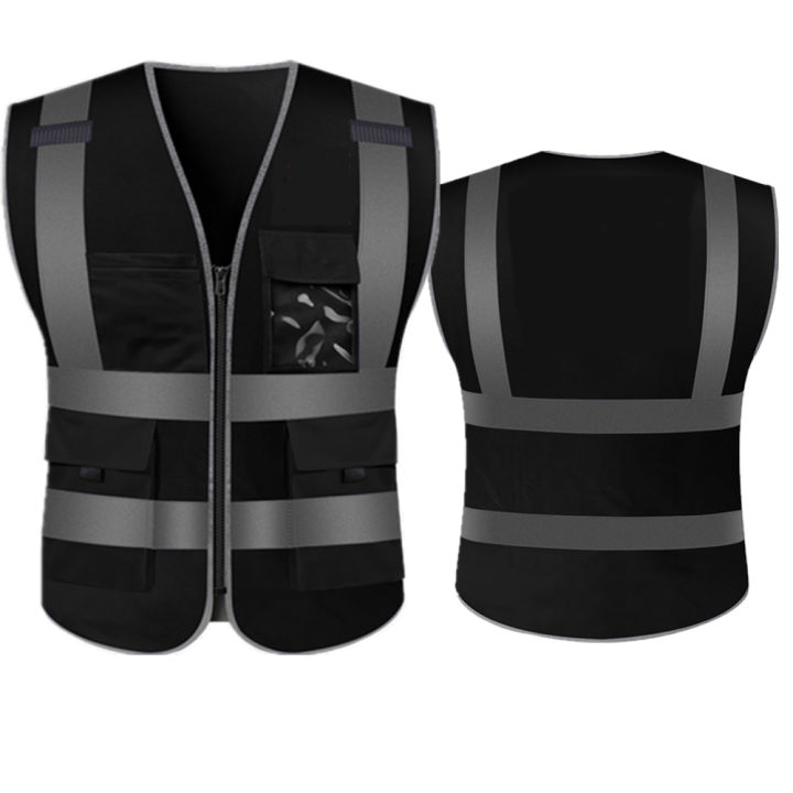 hi-visibility-safety-vest-with-reflective-strips-and-zipper-pockets-construction-work-uniform-ansi-class-2