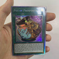 Yu-Gi-Oh BLVO-ENO65 Pot of ProsperityGreed Classic Anime Board Game Texture Collection Card （Not original）