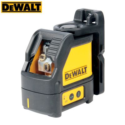 DEWALT DW088CG เครื่องมือจัดจุดสีเขียวเข้มสองเส้นเลเซอร์วัดระดับตัดจุดเลเซอร์แนวตั้งแนวนอนความแม่นยำสูง