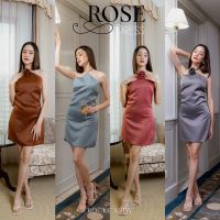 ROCKCANDY ROSE DRESS เดรสสั้นคล้องคอทรงสวยมากๆค่ะสาวๆ ใช้ผ้าซิลค์นำเข้า ไม่เงาเกินไป สวยดูดีเก๋กรุบ ชุดนี้มีซับในทั้งตัวค่ะ