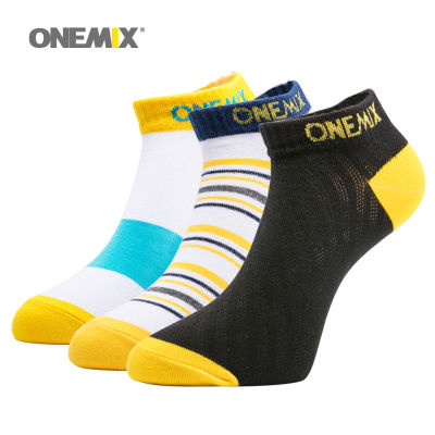 ONEMIX 8 Pair Uni mens running socks for women Comfortable Breathable Cotton Men Indoor socks outdoor Sneakers Basketball