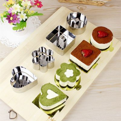 1PC DIY Baking Tools Cake Mold Retractable Stainless Steel Circle Mousse Ring Baking Tool Adjustable Bakeware