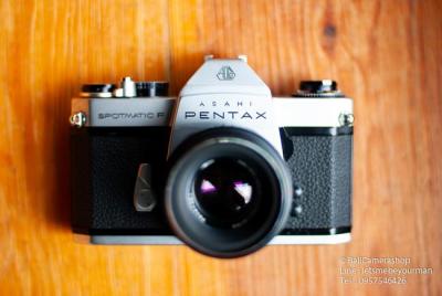 ขายกล้องฟิล์ม Pentax Spotmatic F กล้องตัว Classic จาก Pentax Serial 4615041 พร้อมเลนส์เทพจาก Russia Helios 44-2 เจ้าเเห่ง โบเก้หมุน