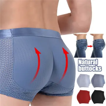 Men?s Butt Lifter Pants, Padded Mesh Body Sculpting Underwear