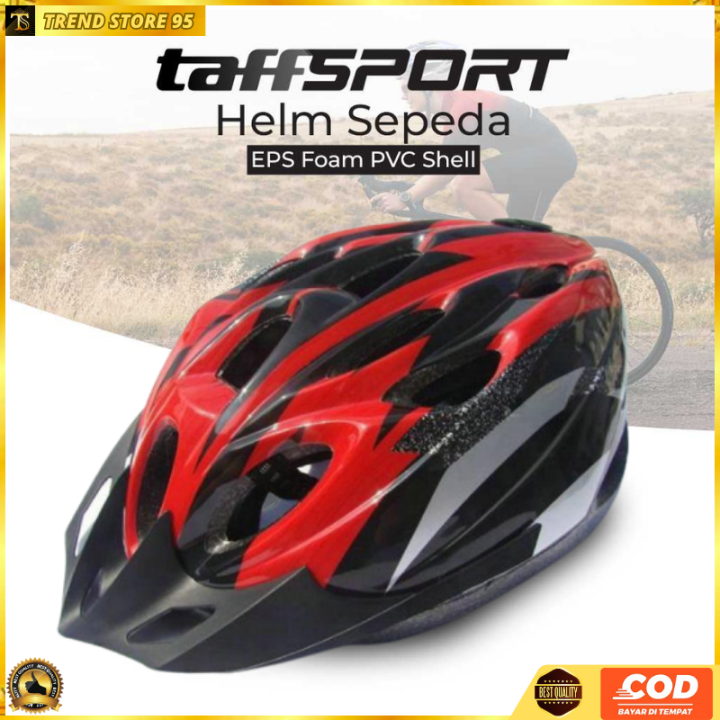 COD TaffSPORT Helm Sepeda EPS Foam PVC Shell x31 Gowes gunung bmx mtb