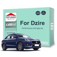 10ชิ้นชุดอุปกรณ์ซูซูกิหลอดไฟตกแต่งภายใน LED Dzire 2017 2018 2019 2020 2021รถยนต์โคมไฟหีบฝาทรงโค้งแผนที่ LED Canbus ข้อผิดพลาดฟรี100%