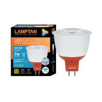 "โปรโมชั่น"หลอด MR16 LED 7 วัตต์ Daylight LAMPTAN รุ่น DIMMABLE GU5.3 220V"ส่งด่วนทุกวัน"