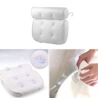 3D Mesh Spa Cushion Bath Tub Spa Pillow Non-Slip Bathtub Head Rest Pillow With Suction Cups For Neck And Back Bathroom Supply