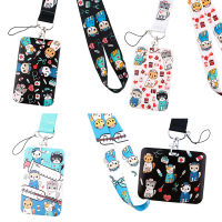 Credential holder Medical Animal Cat Doctor Keychain Lanyards for Keys ID Card Cover Rope Lariat Medical Badge Holder Nurse-Kouzuo