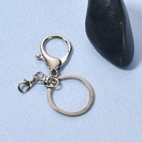 Modern Simple Silver Metal Key &amp; Decorative Hooks with Lobster Clasp 3pcs/4pcs Key Rings 8-Shape Hook Pendants Picture Hangers Hooks