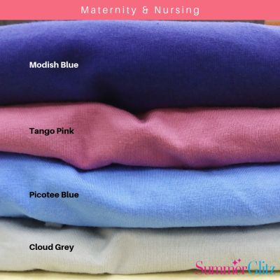 SummerGlitz 100 Premium Cotton Fitted Maternity Nursing Tee Breastfeeding T Shirt Baju Menyusu Mengandung
