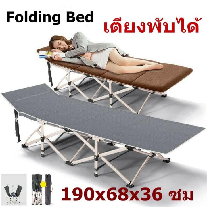 heavy-duty-single-folding-bed-with-mattress-camping-travel-guest