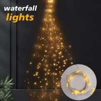 2m 100leds Branch Lights Garden Garland LED Five Branchs Led Waterfall Lights House Decoration Outdoor Wedding Roomn Christmas Fairy Lights