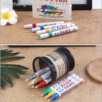 12 Colors Waterproof Car Tyre Tire Tread CD Metal Permanent Paint Marker Graffti Oily Marker Macador Caneta Stationery 2020 New