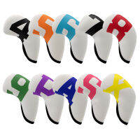 guliang630976 ฝาครอบเหล็กกอล์ฟ4-9PSAX10ชิ้นของ Golf Iron HEAD COVER อุปกรณ์กอล์ฟ