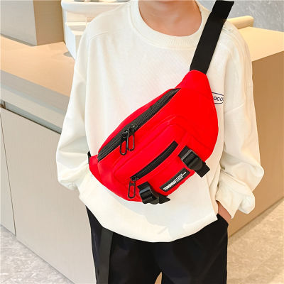 2023 New Nylon Fashion Sports Kids Messenger Bag Boys Handsome Baby Boys And Girls Chest Bag Running Bag 2023