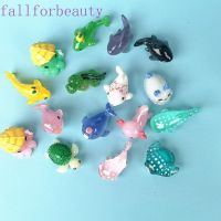 ❖✚✓ Fallforbeauty โมเดลปลาฉลามขนาดเล็กสําหรับตกแต่งสวน 10 ชิ้น