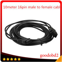 รถ10เมตร (32ft) OBD2 16PIN ชายหญิง Extension เครื่องมือวินิจฉัยสายเชื่อมต่อ10เมตร Obd Ii 16 Pin Cable