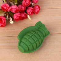 Ice Cube Mold Maker Tray Party Whisky Green 3D Grenade Shape Chocolate Cake Baking Gift Bar Accessories