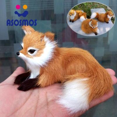 ASM 1 Pcs Simulation Animal Foxes Plush Toy Doll Photography for Children Kids Birthday Gift