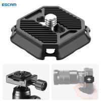 ESCAM FALCAM 2269 F38 CNC อลูมิเนียมโลหะผสมที่แหลมคม Release Top ฝาครอบสำหรับ Arca Swiss ขาตั้งกล้องแบบจาน Mount