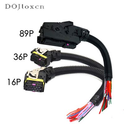 【YF】 1 Set 16/36/89 Pin EDC7 Common Rail Connector PC Board ECU Socket Automotive Injector Module Plug With Wire Harness For Boschs