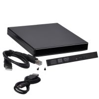 【Online】 1PC 12.7มม. USB 2.0ภายนอก Dvd/ CD-ROM สำหรับแล็ปท็อปเดสก์ท็อป PC Optical Disk Drive SATA To SATA ภายนอก DVD Enclosure