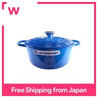 [Le Creuset ] Le Creuset เอกลักษณ์ของ Cocotte Ronde 26ซม. 260มม. หม้อเคลือบมีสไตล์24147260936 Marseille Blue Cocotte Rotonda Evo Blu Marsiglia เครื่องครัว [นำเข้าคู่ขนาน]