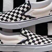 Pure original checkerboard slip-on low-top canvas shoes for couples all-match casual black classic skate shoes summer skateboard shoes