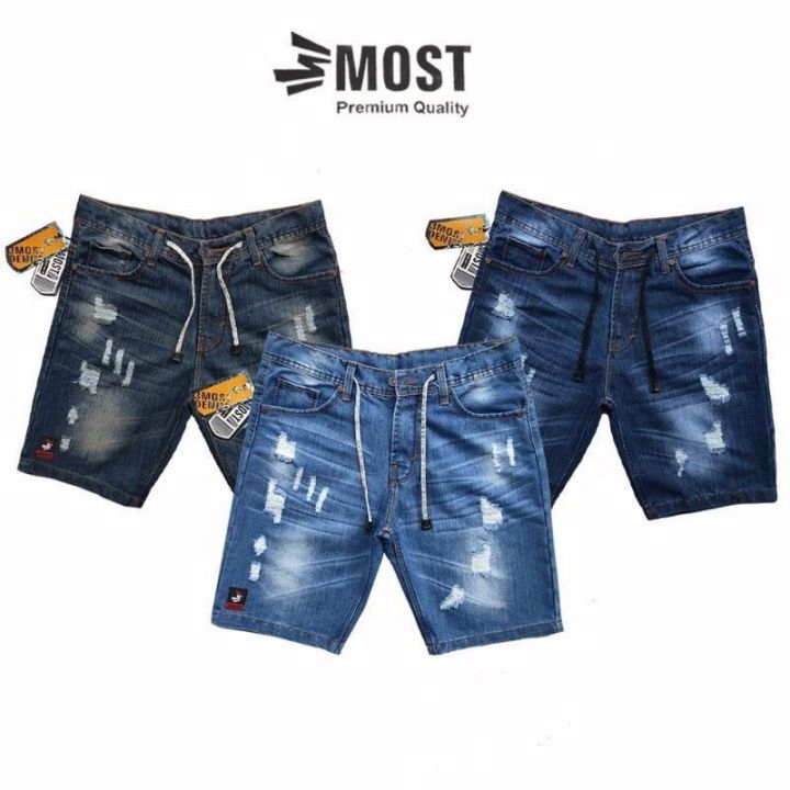 codff51906at-ripped-jeans-shorts-with-drawstring-straps-mens-distro-pants