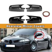 เคสฝาผ้าคลุมกระจกมองหลังแบบแตรรถคู่สำหรับ Renault Megane 2 MK2 2002-2009ปีกค้างคาวกระจกมองหลังฝาปิดเคส