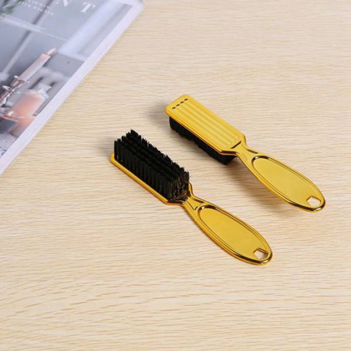 fade-brush-comb-scissors-cleaning-brush-barber-shop-skin-fade-vintage-oil-head-shape-carving-cleaning-brush-gold-4pcs