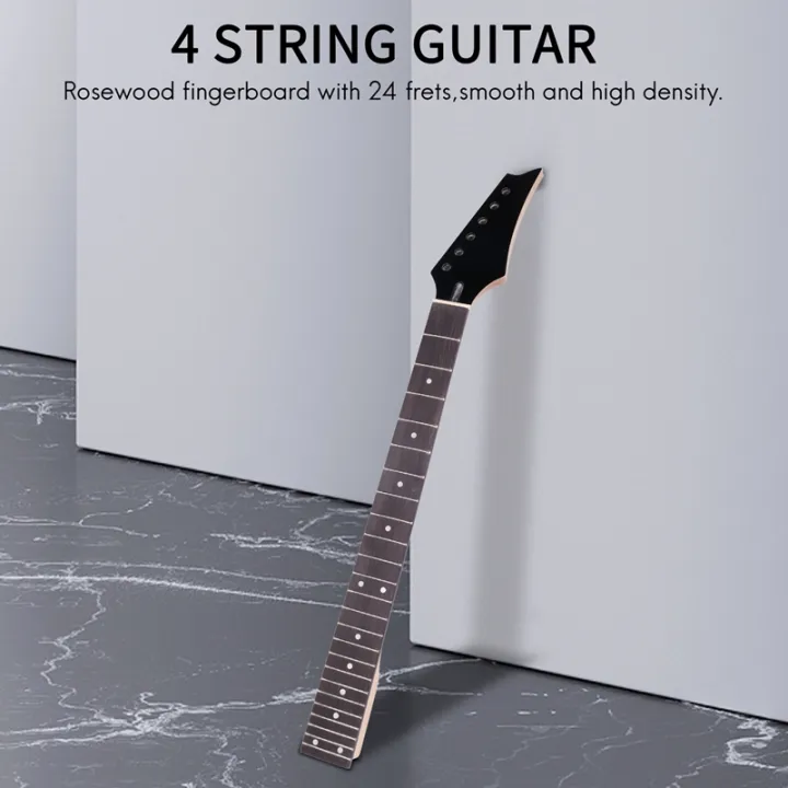 24-frets-new-replacement-maple-neck-rosewood-fretboard-fingerboard-for-electric-guitar-black