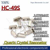 คริสตัลเรโซเนเตอร์คริสตัล HC-49S 10ชิ้นขนาด3.5795MHZ 4MHZ 4.1943MHZ 4.9152MHZ 6MHZ 6.144MHZ 7.3728MHZ 8MHZ 8.000MHZ