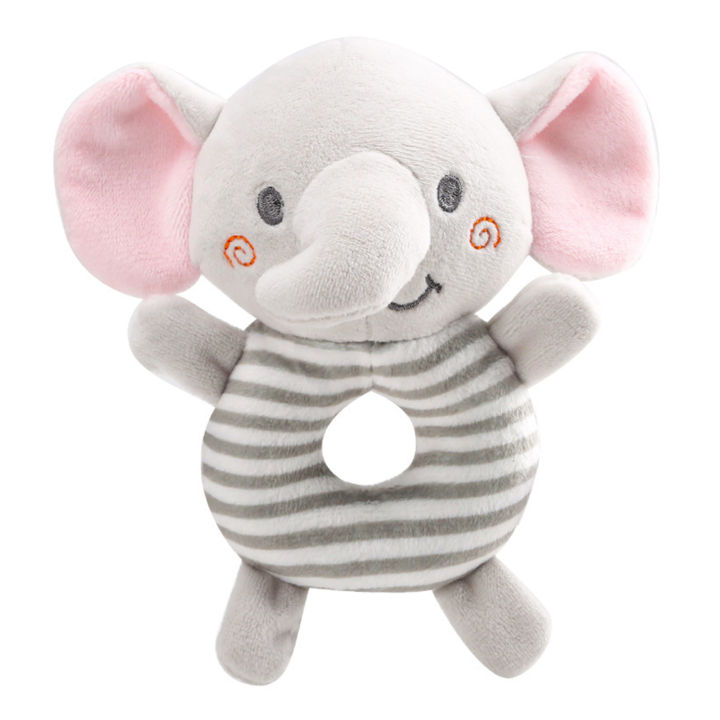 Baby Grasping Toy Plush Rattle Toy Adorable Animal Plushie Rattles for ...