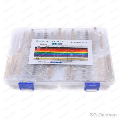 hot❈ஐ❅  1700pcs 1/4W 5  170Values 0 -22M ohm Carbon Film Resistors Assortment Components pack