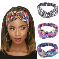 【CW】 African Pattern Print Headband for Twist Hair Band Ladies Make Up Wrap Headwear Turban Accessories