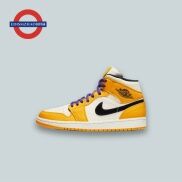 OriginalMID A J 1 LAKers Lakers Purple Gold Bai Zhong Gang Basketball