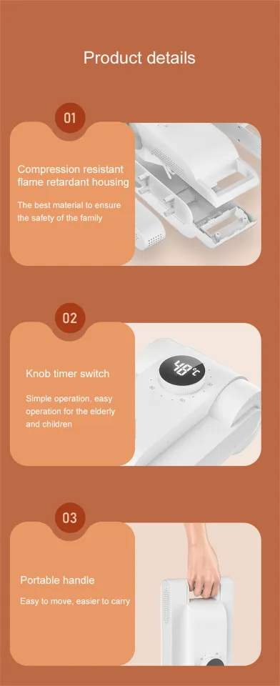 Xiaomi Shoes Dryer Machine Fast Dryer Heater Deodorizer Dehumidifier Device  Foot Warmer Heater Home Portable Electric
