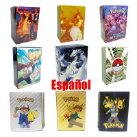 Spanish Pokemon Cards Pikachu Charizard Anime Figure Vmax Gold Silver Game Collection Cards Pokemon Letters Shiny Energy Cards
