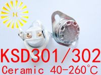 แชท-รองรับ10ชิ้น X 16A KSD302 40-260องศาเซรามิก250V KSD301ปกติแล้วสวิตช์เปิด/ปิดอุณหภูมิ Gratis Ongkir ฟิวส์เทอร์โมสแตท