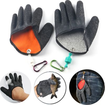 Anti-Slip Fishing Gloves Hand from Puncture Scrapes Catch Left/Right