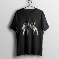 Mytee100% Cotton T Shirt Dancing Spaceman Printed Loose Cotton Oversized T-shirt