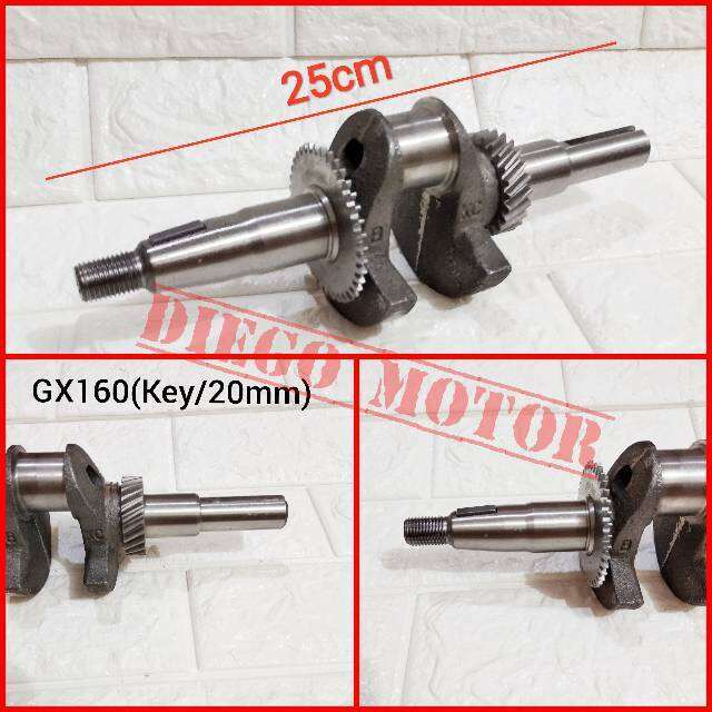 GX160 Crankshaft kruk as mesin penggerak honda 5,5hp Lazada Indonesia